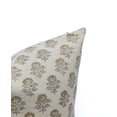 thumbnail image 5 of Fabdivine Thick Cotton Hand Block Print Decorative Throw Pillow Cover , 26"X26", Beige, 5 of 5