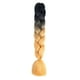 thumbnail image 3 of de pelo trenzado Jumbo, extensión de fibra de alta temperatura de 60cm, de ganchillo sintética para fiesta, Festival, juego de rol B32, 3 of 9