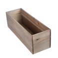 thumbnail image 6 of Efavormart 18x6'' Natural Brown Rectangle Wood Box DIY Rustic Wooden Planter Boxes With Plastic Liner For Wedding Party Decoration, 6 of 11