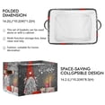 thumbnail image 2 of Christmas Gnome with Candles Storage Basket Large Bin Laundry Boxes Toys Foldable Home Organizer Bag 14.2x10.2x8.3 Inches 1 PC, 2 of 8