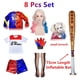 thumbnail image 3 of Disfraz de Harleen Quinzel del Escuadrón Suicida, conjunto de ropa de aves rapaces para el Día del Niño, ropa de fiesta de fantasía para niños y adultos, Joker, 3 of 5