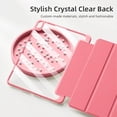 thumbnail image 5 of Getino Compatible with Apple iPad 10th/11th Generation A16 Case 11 inch Clear Back Cover with Pencil Holder, Red, 5 of 7
