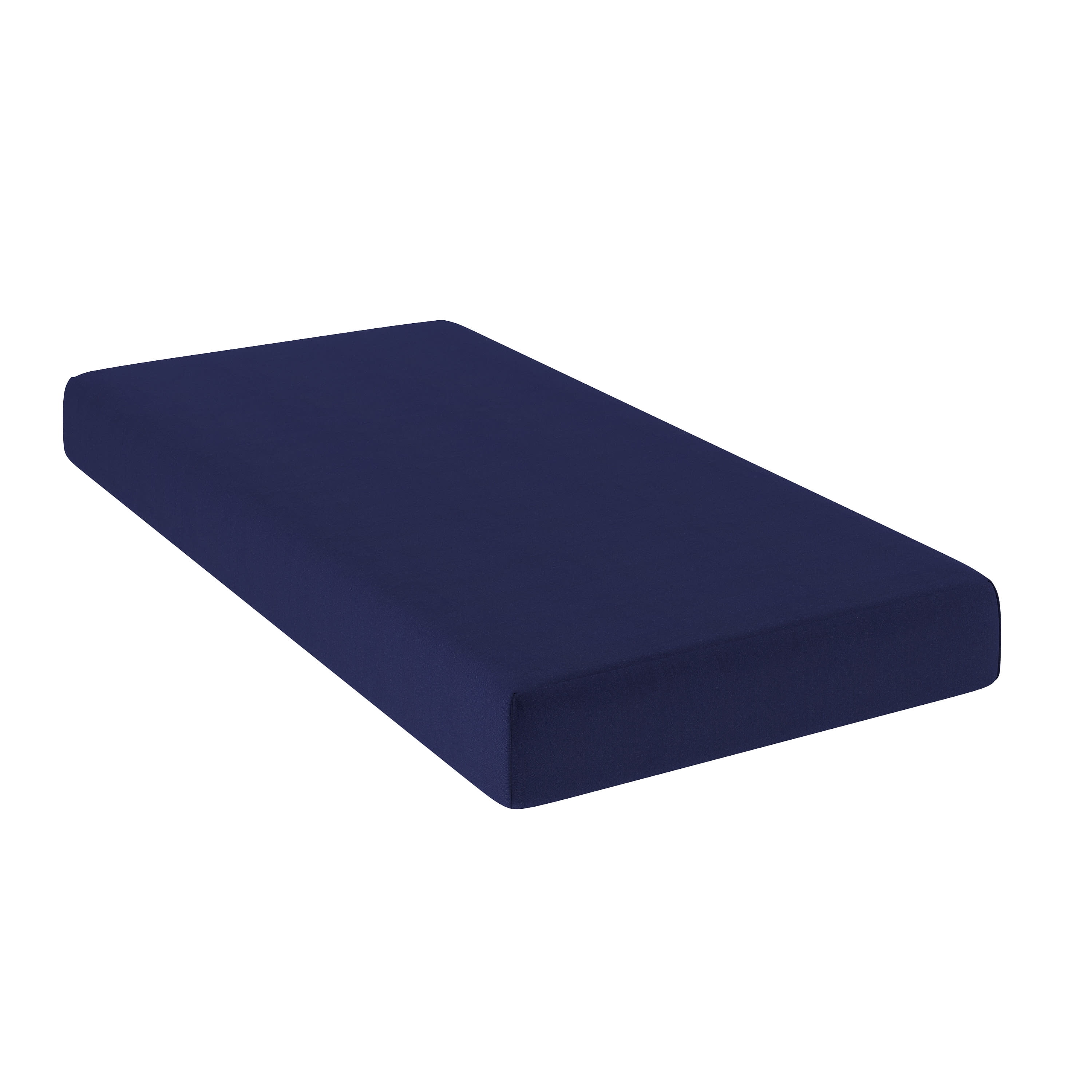 BizChair Liquid-Resistant Memory Foam 8" Twin XL Mattress with Removable Cover with Zipper in Blue
