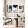 thumbnail image 3 of SHENIFY Large 24x36in3pcs Black Framed Modern Abstract Wall Art Color Blocks Artwork Home Decor for Bedroom Dining Room, 3 of 8