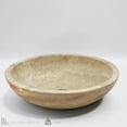 thumbnail image 3 of Hand-Carved Light Travertine Round Vessel Sink – Premium Natural Stone Bathroom Fixture, 3 of 3