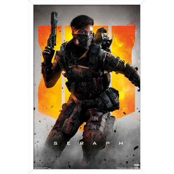Call of Duty: Black Ops 4 - Seraph Key Art Wall Poster, 14.725" x 22.375", Framed