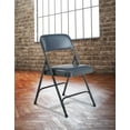 thumbnail image 2 of (Pack of 4) NPS 1200 Series Premium Vinyl Upholstered Double Hinge Folding Chair, Dark Midnight Blue, 2 of 6