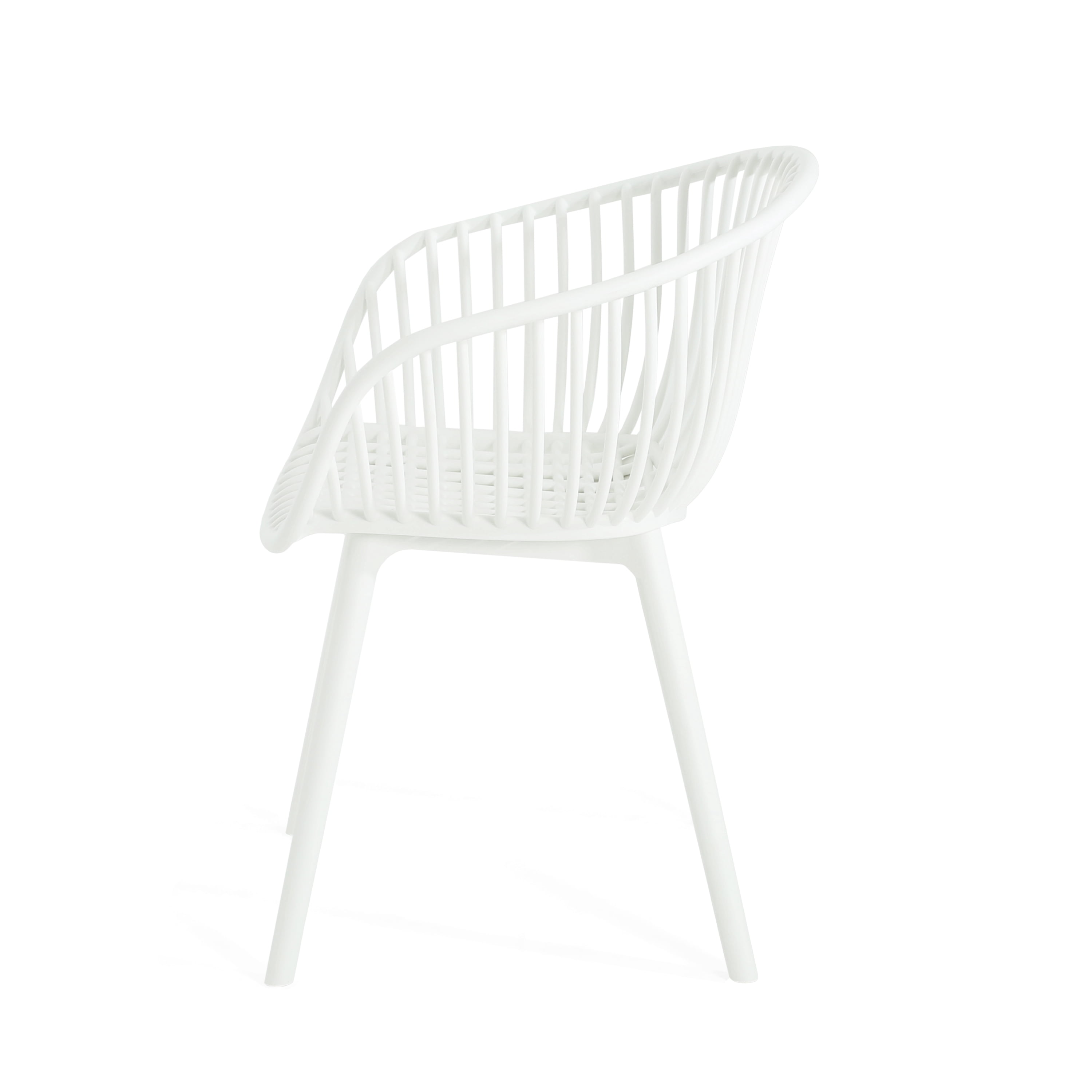 Outdoor Dining Chairs Set of 2 – Coastal Style Patio Chairs with Comfortable Seating for Backyard, Deck, Porch
