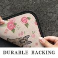 thumbnail image 6 of German Shepherd Dog and Flower Door Rugs,Washable Non Slip Door Mats Indoor,Decorative Door Mats,Entry Mat Indoor for Entrance,Bedroom,Kitchen,Bathroom,30"x17", 6 of 6