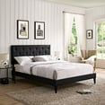 thumbnail image 5 of Modway Tarah King Vinyl Platform Bed with Squared Tapered Legs, 5 of 11