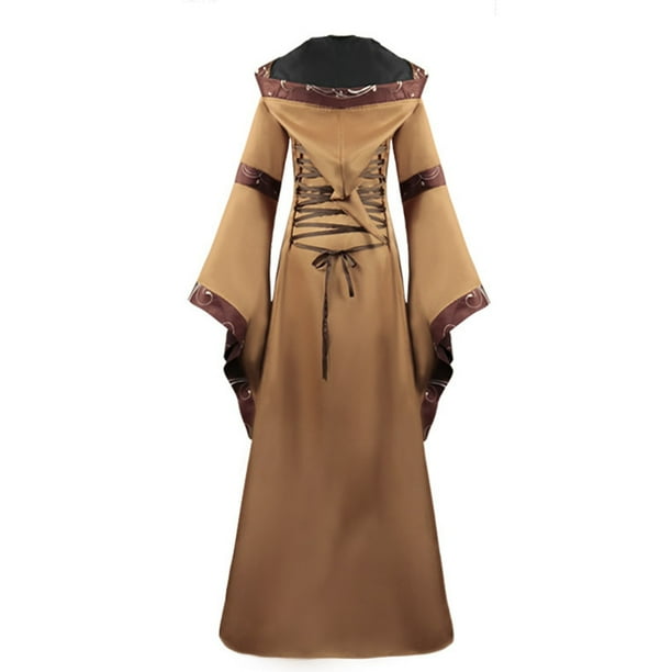 Hooded top medieval dress