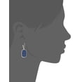 thumbnail image 2 of Pendientes colgantes grandes de mezclilla tono plata Nine West, 2 of 2