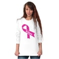 thumbnail image 5 of Breast Cancer Awareness Believe Women's Long Sleeve T Shirt Brisco Brands S, 5 of 6