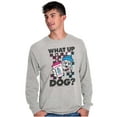 thumbnail image 5 of What Up Dog Vintage Slush Puppie Skater Long Sleeve TShirt Men Women Brisco Brands S, 5 of 6