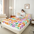 thumbnail image 4 of Castle Fairy Teens Monogrammed Letter Initial 4Pcs Bed Sheets,Colorful Number King Sheets,Kawaii Cute Super Cozy Sheet Set,Super Cozy Room Decor, 4 of 7