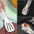 thumbnail image 4 of 4 PCS Serving Tongs Silver Tongs 9 Inch Serving Utensils Stainless Steel Serving Tongs for Salad Buffet Appetizer Dessert Tong for Food Parties, 4 of 13
