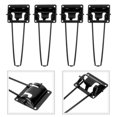 thumbnail image 4 of 4pcs Mini Folding Table Legs Folding Coffee Table Hairpin Legs Replacement Furniture Legs, 4 of 4