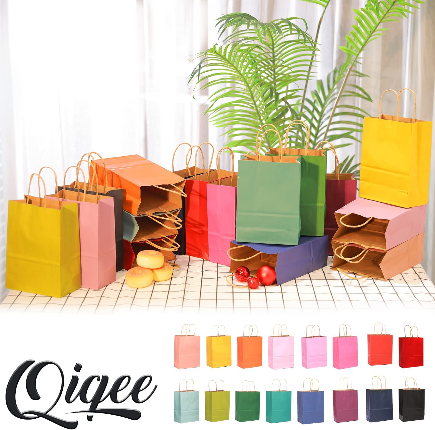 Bakepacker Medium Gift Bags - 32 Pack Multicolor photo 4