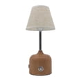 thumbnail image 4 of Lámpara de mesa táctil, lámpara de noche, práctica, USB, plug and play, decoración del hogar, regulable Base marrón, 4 of 9