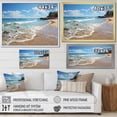 thumbnail image 4 of Designart "Seashore Peaceful Coastline" Nautical & Beach Floater Framed Wall Art Print, 4 of 7