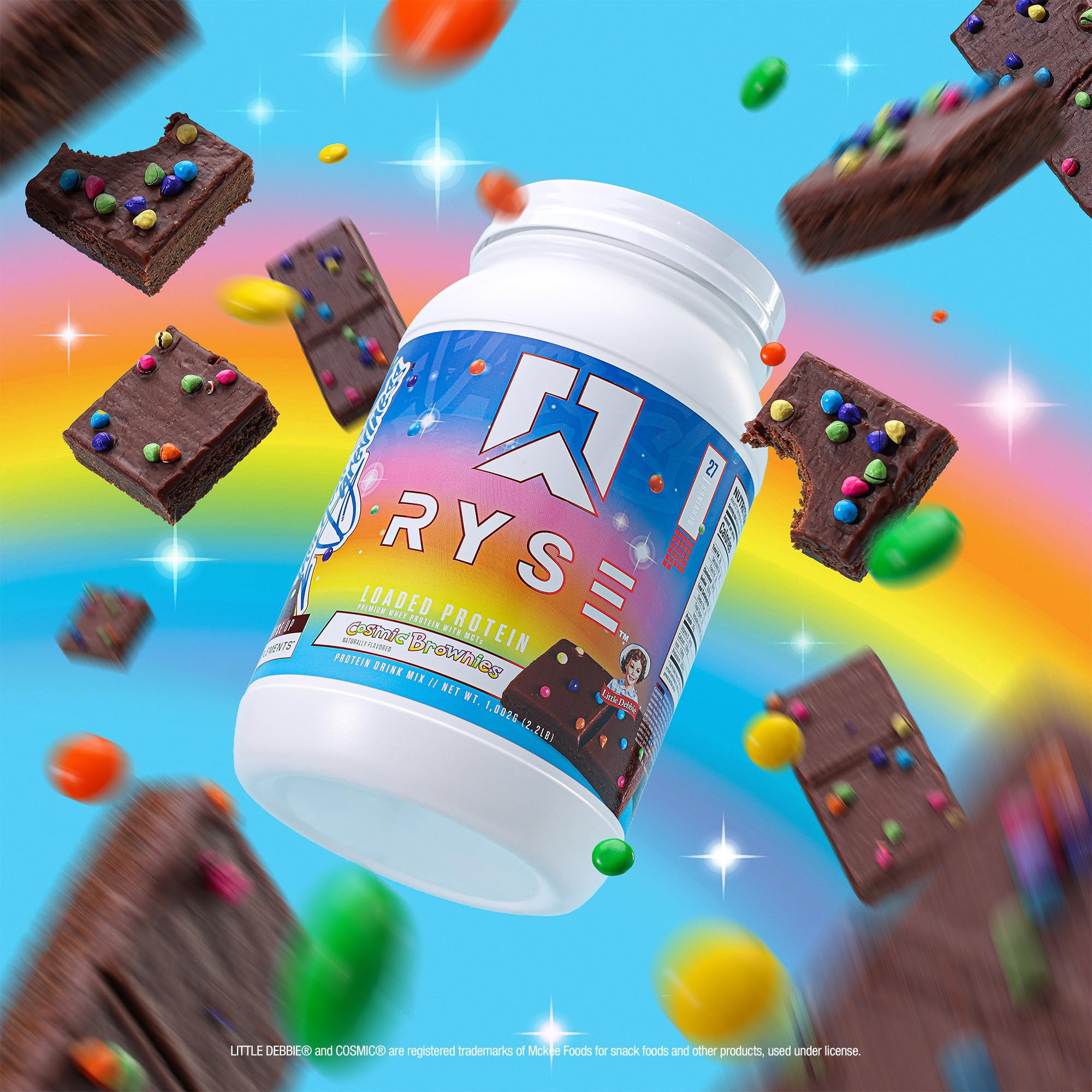 RYSE Loaded Protein Powder - Little Debbie Cosmic Brownie - 54 Servings