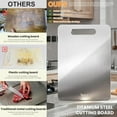 thumbnail image 2 of 3 Pack Titanium Cutting Board - Titanium Cutting Boards For Kitche,Easy to clean, Double-sided food-grade Cutting Board For Meats, Fruits And Vegetables (3 Pack）, 2 of 7