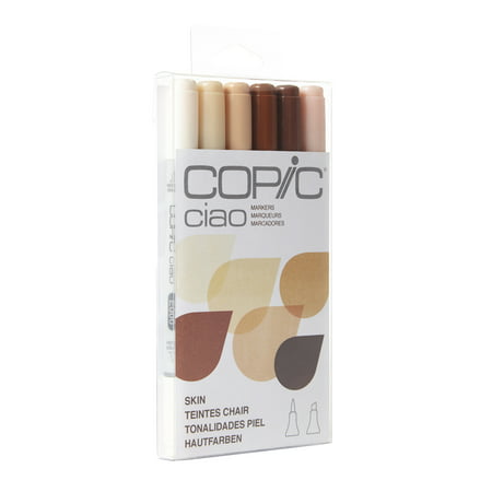 Copic® Ciao Marker Set, Skin Tones (Best Skin Colors Copic Markers)