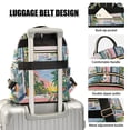thumbnail image 3 of FORMRS Mini Backpack Purse for Women Quilted Travel Daypack Casual Shoulder Bag, Floral Seaside, 3 of 7