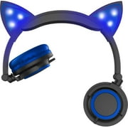 Hype Wired Blue LED Cat Ear Headphones with 3.5mm Jack Plug