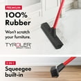 thumbnail image 7 of Tyroler | 100% Natural Rubber Broom & Squeegee 33cm | 140cm Anti-Rust Handle , For Pet & Human Hair. Indoor, Outdoor, Carpets, Floor, Deck. Water Resistant & Washable, 7 of 7
