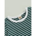 thumbnail image 5 of Arvbitana Infant Baby Boys Summer Jumpsuit Casual Stripe Print Short Sleeve Romper Bodysuit with Pockets for Newborn Infant Playsuit 0-18 Months, 5 of 7