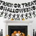 thumbnail image 7 of Halloween Decor - Household Pendant - Halloween Pull Flag - Halloween Banner Set Trick Or Burlap Banner Hanging Halloween Bskeleton Banner Bunting Garland Halloween Party Decorations Supplies, 7 of 7