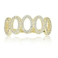 thumbnail image 2 of AVORA 10K Yellow Gold Simulated Diamond CZ Oval Loop Fashion Ring  - Size 6, 2 of 5