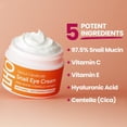 thumbnail image 5 of SeoulCeuticals Korean Snail Mucin Eye Cream - 97.5% Snail Filtrate K Beauty Anti Aging Under Eye Anti Wrinkle Eye Treatment Cream 0.5oz, 5 of 10