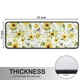 thumbnail image 5 of Kitchen Rugs Sets Of 2,White Green Leaf Sunflower Pattern Anti Fatigue Kitchen Mat Rugs Non Slip Washable,Decorative Kitchen Floor Mats for Kitchen,Sink,Laundry,17"x47"+17"x47", 5 of 5