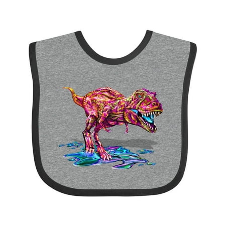 Inktastic Colorful T-Rex Boys or Girls Baby Bib