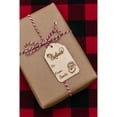 thumbnail image 4 of Set of 6 Wooden Christmas Gift Tags – 2.4"x4" Rustic Engraved Holiday Tags with Twine, Reusable Santa & Reindeer Designs, 4 of 10