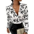 thumbnail image 2 of Blusas para Mujer, con Botones, Estilo Informal, de Negocios, de Larga, Elegantes y Sexys. Letra M, 2 of 10