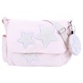 thumbnail image 1 of Bolso Bandolera Casual Y Versátil Pentagrama Nailon Un Hombro Mujer S () Blanco, 1 of 9