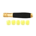 thumbnail image 4 of Poignée de Canne à Pêche en Alliage d'Aluminium Remplaçable DIY Antidérapante Longue Jaune F, 4 of 10