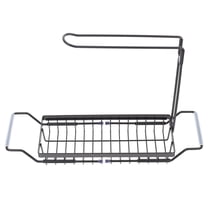 MOKKHNB Kitchen Drain Rack Black Stainless Steel 1Pcs