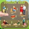 thumbnail image 5 of 7 Pcs Miniature People Figurines Family Picnic Figurines Set Miniature People for Home Tabletop Decoration Garden Accessories, 5 of 7