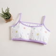thumbnail image 2 of Qingpeng Teens Girls Sport Bras Girls Cute Print Brethable Pads Training Bras with Adjustable Straps, 2 of 3