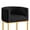 Black & Golden Leg, variant on ClinQ Counter Height Bar Stool Set of 1, 26 in Fabric Upholstered Seat, Metal Legs for Indoor Dining Room and Kitchen Island, Camel