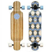 Sola Bamboo Premium Graphic Design Complete Longboard Skateboard - 36 to 38 inch (Geometry) (GCSL100)