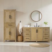 Elegant Furniture and Lighting 28 Inch Bath Storage Cabinet in White
