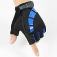 thumbnail image 3 of TELOLY 1Pairs Fingerless Gloves,Secure Palm Fingerless Gloves Men,Cold Weather Gear Running Gloves, 3 of 7