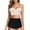 Black, variant on Sngxgn Women's High Cut String Bikini Set Swimsuits Bathing Suits 2 Piece(Black,S)