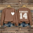 thumbnail image 2 of Valentine's Sweatshirts for Women Crew Neck Hoodies Heart Print Pullover February 14 Print Clothes Graphic Hoodie Holiday Fashion Shirts 2026 Valentine Day Outfit Clothes, 2 of 6