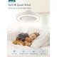 thumbnail image 4 of Ventilador de techo LEDIARY, 22 pulgadas, luz remota sin aspas, 6 velocidades, 4 of 7